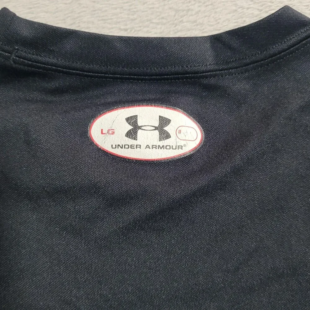 South Carolina Gamecocks Shirt Mens Large Black NCAA Football Under Armour Tee - Picture 9 of 10